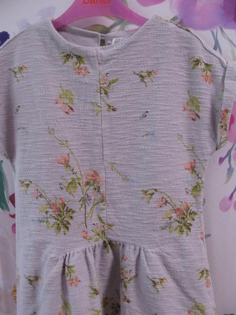 Bavlněné šedé dívčí šaty s kolovou sukní next, next,116