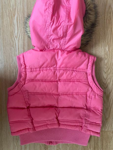 Lososová prošívaná vesta - next, vel. 116, next,116