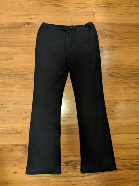 Černé bavlněné teplákové kalhoty vel. 128, 128