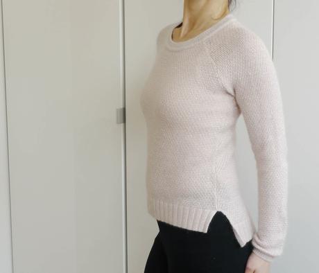 Ruzovy svetrik s angorou vel.xs h&m, h&m,xs