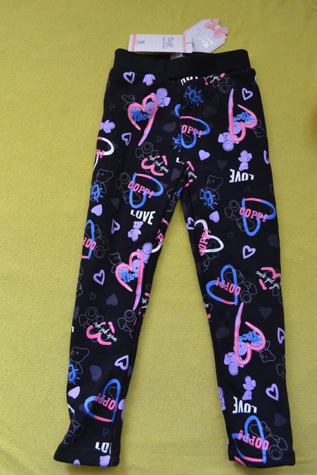 Oteplené  legíny kugo bavlna 98-116, kugo,98 / 104 / 116