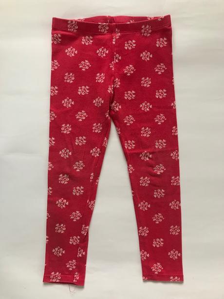 Leginy červené s kytičkami, miniclub,110