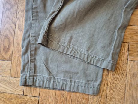 2x plátěné kalhoty, 128