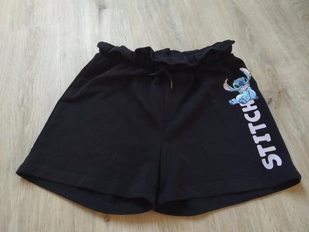 Černé stitch vel. 146/152, disney,146