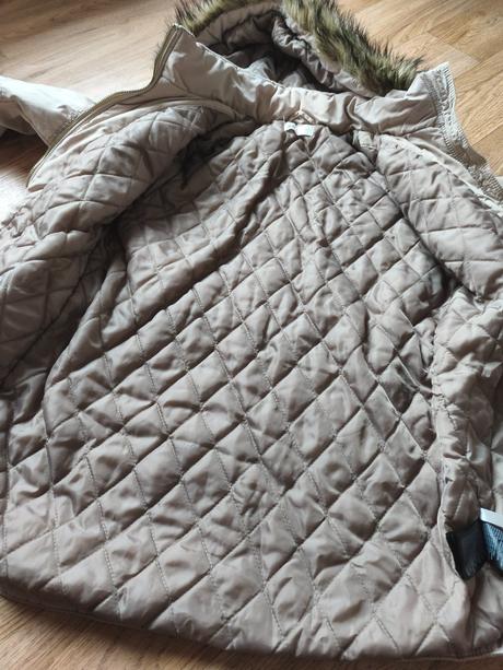 Béžová podzimní zimní bunda h&m, h&m,152