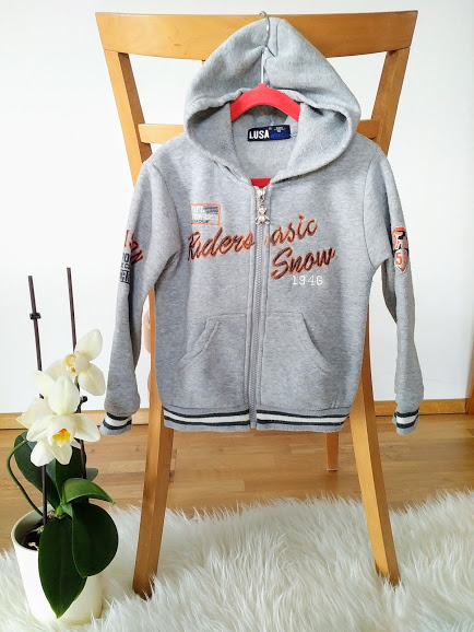 Luxusní mikina tepláková bunda s kapucí 3r, 98, 98