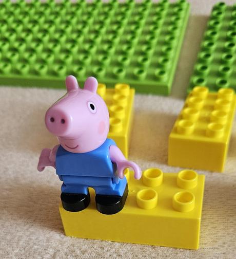 Peppa pig stavebnice play big, kompatibilní s legp,