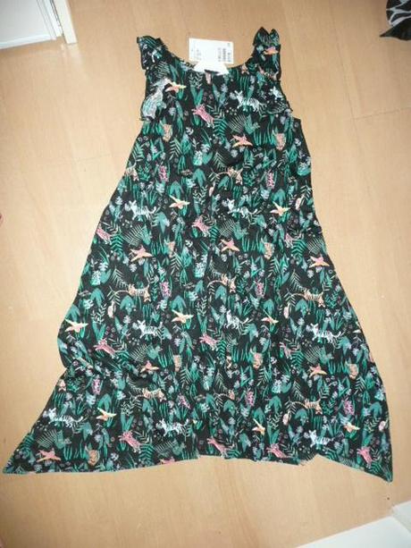 Šaty dlouhé safari vel 4-6 let 110/116 cípaté maxi, h&m,110 / 116