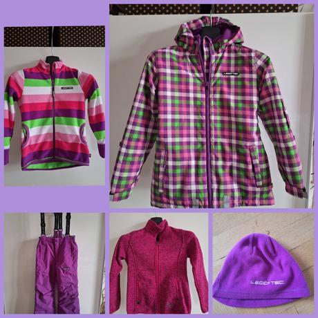 Lyžařský set bunda kalhoty vel. 134 / 140, 140–152