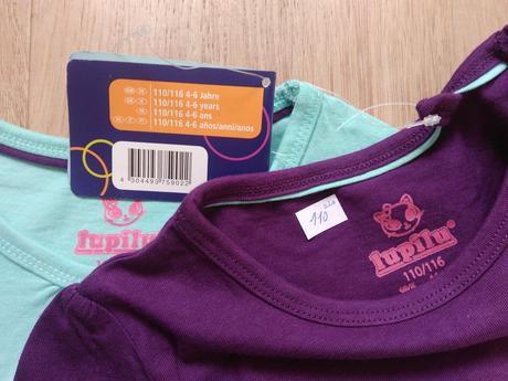 3xdvojbalení triček, lupilu, vel 110/116, lupilu,116