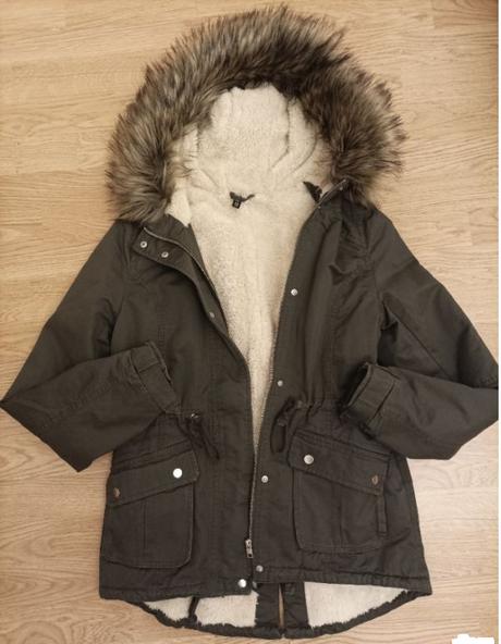 Dámská bunda/parka s podšívkou h&m vel.xs, h&m,xs