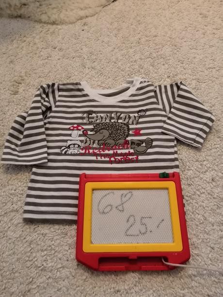 Trička dlouhý rukáv 5 ks, 68–80