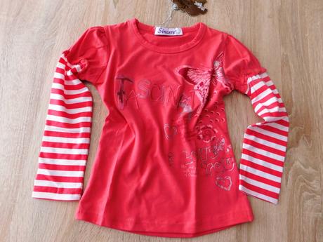 Dívčí triko-dlouhý rukáv, 110