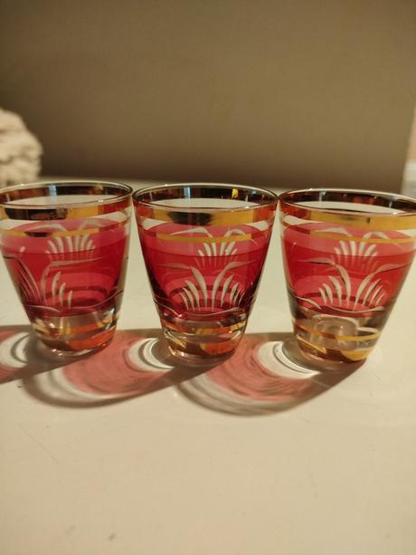 Štamprle 3ks crystalex nový bor, 