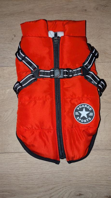 Ka515 nepromokavá psí bunda xl, délka zad 36 cm, 