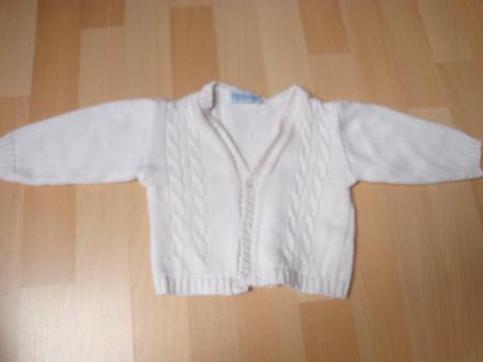 Slavnostní svetřík - bílý, 86