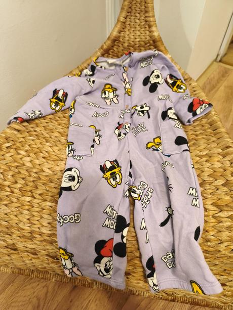 Lila overal disney mickey h&m 86/92, h&m,86
