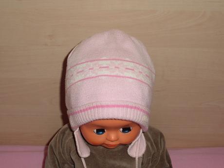 Růžová čepice na zimu, c&a,86