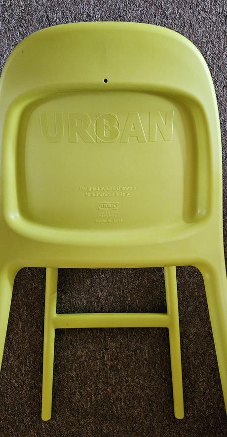 Dětská plastová jídelní židle, židlička ikea urban, ikea