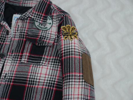 Kostkovana prosivana bunda od 77kids-americky styl, 128