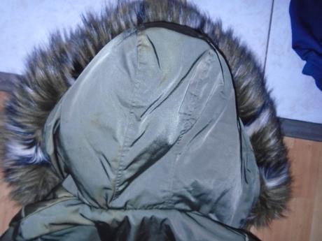 Luxusní zimní bunda s maxi kapucí s kožešinou s/m, m