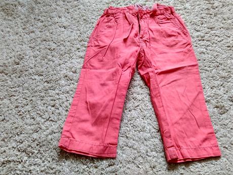 Vel.74, h&m, dětské, dívčí plátěné kalhoty, h&m,74