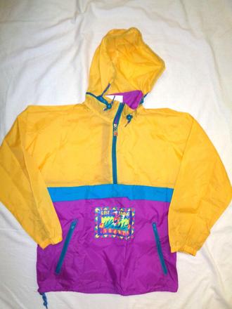 Pěkná barevná šusťáková bunda, 140