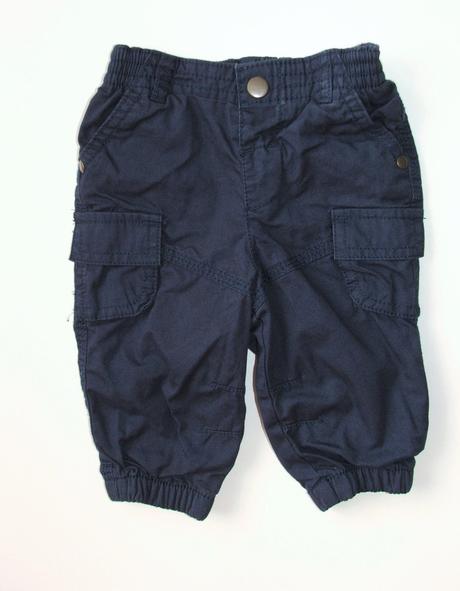 H948 podšité plátěné kalhoty vel. 68, f&f,68