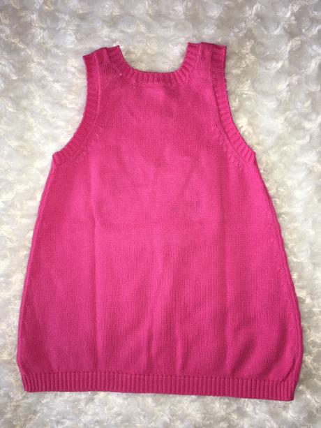 Růžové úpletové šaty s hello kitty, h&m,68