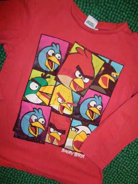 Červené tričko angry birds, 128