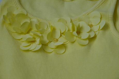 Zlute zebrovane tilko, h&m,98