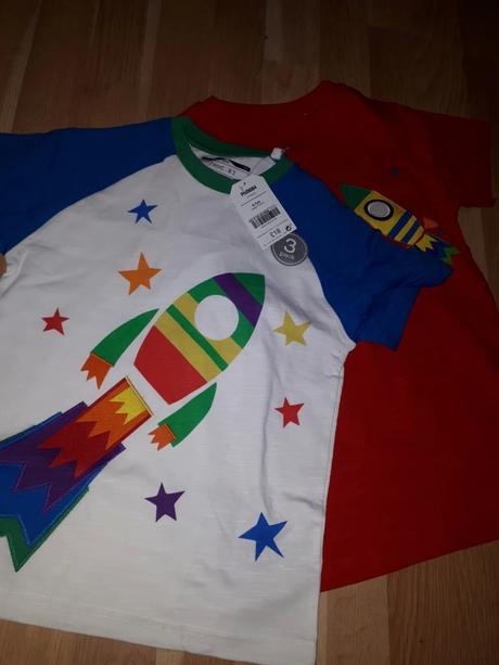 2 trička s raketou 122 next, next,122