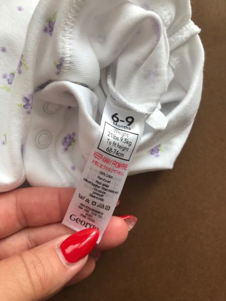 Body bílé s květy - v.6/9 měs., george,74