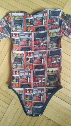 Body s dl. rukávem pro malého hasiče vel. 74 cm, 74