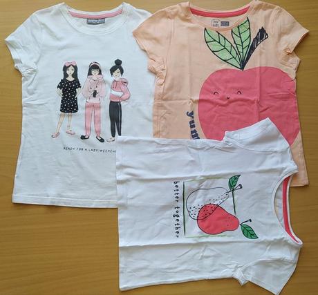 3 trička s krátkým rukávem, pepco,134