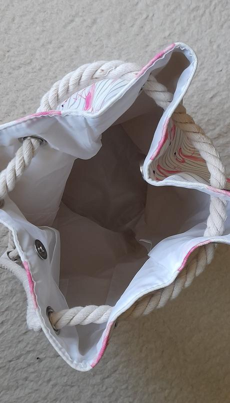 Plážová taška / pytel s plameňáky, 