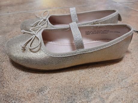 Zlaté baleríny h&m, vel. 29, h&m,29