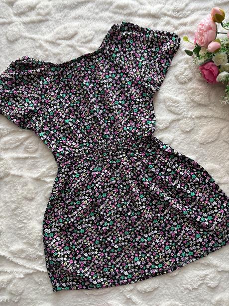 Ob/ tunika/ krátké šaty s květy - v.7/8 let, primark,128
