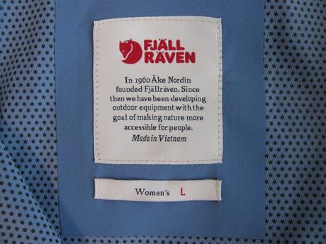 Dámská bunda do deště fjallraven vardag hydratic, l