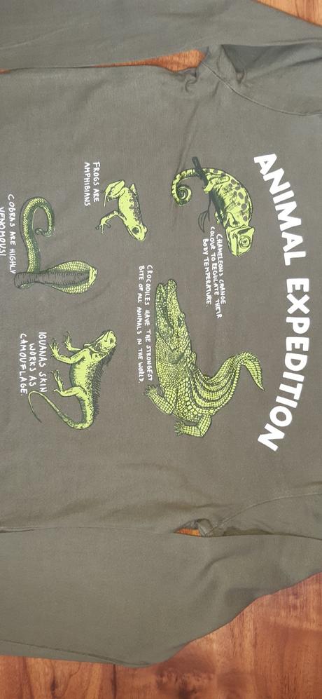 Dětské triko dl.ruk. h&m 134/140  animal expedi, h&m,134