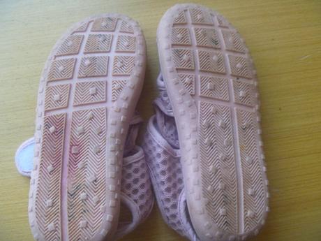 Světle růžové barefoot látkové sandály vel. 25, 25