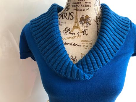 Modre saty uplet s paskem melrose 34, 34