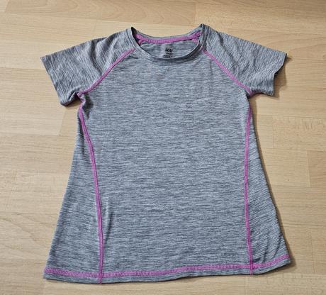 Tričko s kr.rukávem šedé hm sport, h&m,134