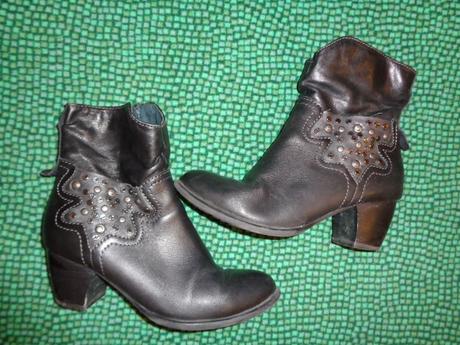 Luxusní kožené středně vysoké boty marco tozzi, marco tozzi,39