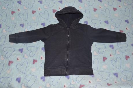 Modrá silnější tepláková mikina 98/104, 98