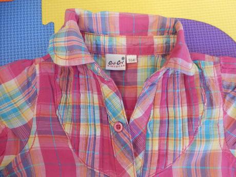 Kostkovaná košile cri-cri, vel. 104, 104
