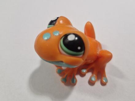 Littlest pet shop oranžová žába, 