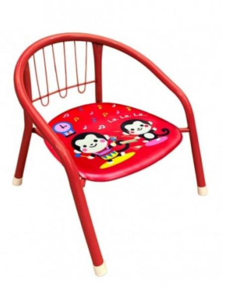 Dětská červená židlička s opěradlem, 4baby