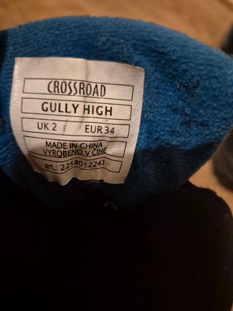 Zimní boty na suchý zip crossroad vel. 34, 34