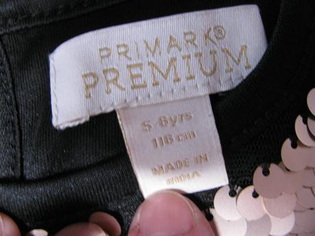 Dívčí flitrové společenské šaty, primark,116